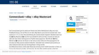 
                            8. Commerzbank + eBay = eBay-Mastercard - Tarife-Verzeichnis.de
