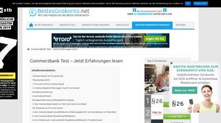 
                            12. Commerzbank Geschäftskonto Erfahrungen » Test (02/2019)
