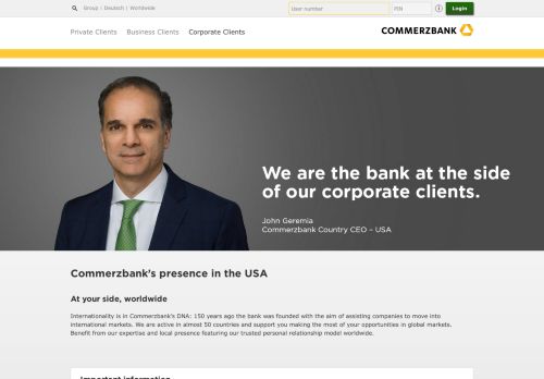 
                            7. Commerzbank in the USA - Commerzbank