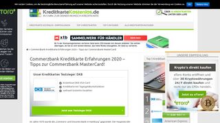 
                            5. Commerzbank Kreditkarte Erfahrungen im Test 2019 » MasterCard