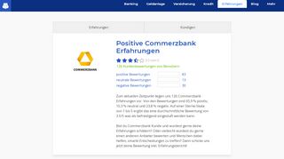 
                            13. Commerzbank: Positive Erfahrungen (38 Bewertungen) | Finanzfluss