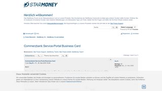 
                            11. Commerzbank Service-Portal Business Card - Die StarMoney Community