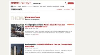 
                            9. Commerzbank - SPIEGEL ONLINE