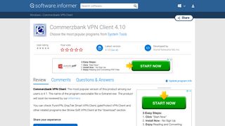 
                            3. Commerzbank VPN Client software and downloads (Extranet.exe)