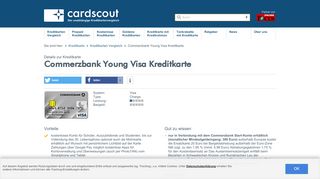 
                            8. Commerzbank Young Visa Kreditkarte: Alle Vorteile | cardscout