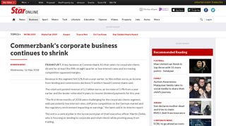 
                            11. Commerzbank's corporate business continues to shrink - The Star