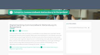 
                            6. Commerzialbank Mattersburg im Burgenland – Internet Banking