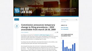 
                            7. Commission announces temporary change to filing procedures – EDIS ...