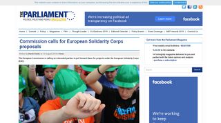 
                            11. Commission calls for European Solidarity Corps proposals