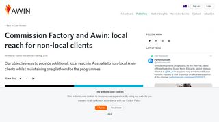 
                            5. Commission Factory and Awin: local reach for non-local ...