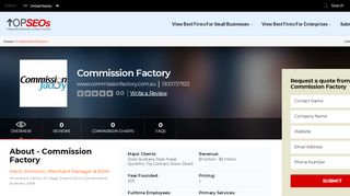 
                            11. Commission Factory: Company Information & Data: Get ...