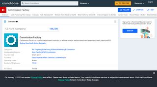 
                            7. Commission Factory | Crunchbase