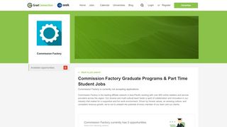 
                            13. Commission Factory employment opportunities (1 available ...
