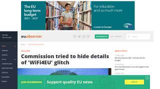 
                            13. Commission tried to hide details of 'WiFi4EU' glitch - EUobserver