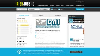 
                            10. Commissioning Agents Inc (CAI) Jobs and Reviews on Irishjobs.ie