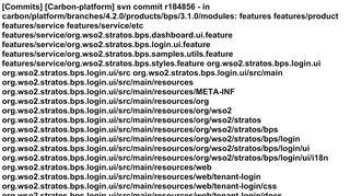 
                            7. [Commits] [Carbon-platform] svn commit r184856 - in carbon ... - WSO2