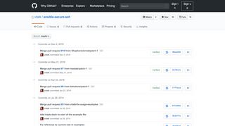 
                            13. Commits · vitalk/ansible-secure-ssh · GitHub