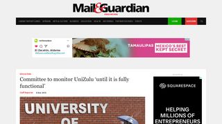 
                            13. Committee to monitor UniZulu 'until it is fully ... - Mail & Guardian