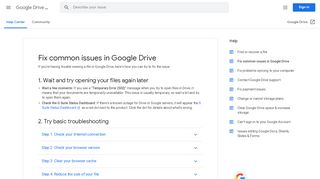 
                            2. Common errors in Google Drive - Google Drive Help - Google Support