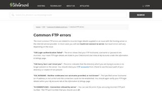 
                            10. Common FTP errors - SiteGround