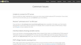 
                            4. Common Issues - Monsta FTP