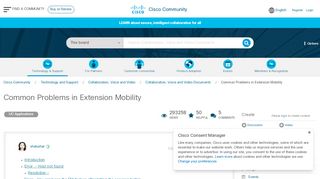 
                            1. Common Problems in Extension Mobility - Cisco Community