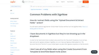 
                            12. Common Problems with SignNow - Integration Help & Support | Zapier