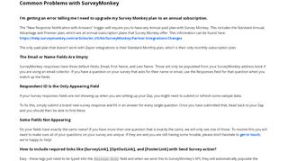 
                            6. Common Problems with SurveyMonkey - Integration Help & Support ...