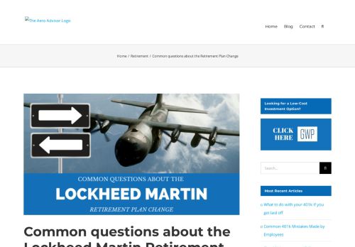 
                            8. Common questions about the Lockheed Martin Retirement Plan Change