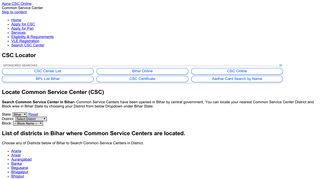 
                            11. Common Service Centers in Bihar | Apna CSC Online