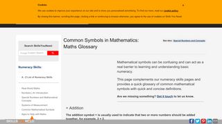 
                            7. Common Symbols in Mathematics | SkillsYouNeed
