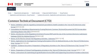 
                            6. Common Technical Document (CTD) - Canada.ca
