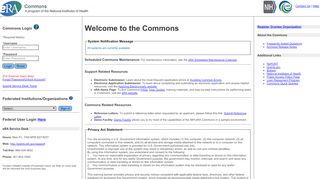 
                            1. Commons Login - eRA Commons - NIH