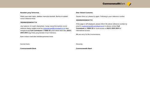 
                            3. :: Commonwealth Bank :: | Individual Internet Banking