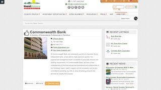 
                            9. Commonwealth Bank « Invest Dominica Authority