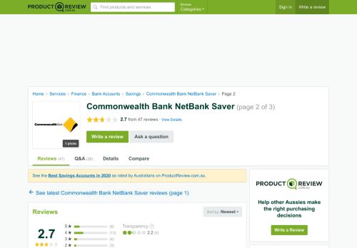 
                            12. Commonwealth Bank NetBank Saver Reviews (page 2 ...