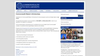 
                            8. Commonwealth Master's Scholarships | Commonwealth Scholarship ...