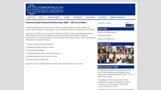 
                            5. Commonwealth Shared Scholarships – UK universities ...