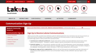 
                            3. Communication Sign-Up - Lakota Local School District