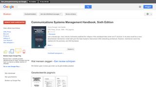 
                            7. Communications Systems Management Handbook, Sixth Edition