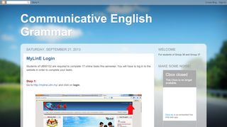 
                            7. Communicative English Grammar: MyLinE Login