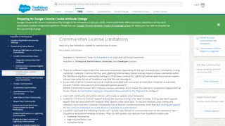 
                            5. Communities License Limitations - Salesforce Help