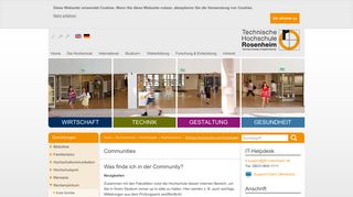 
                            2. Communities - Technische Hochschule Rosenheim