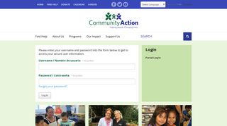 
                            12. Community Action : Login : Portal Login