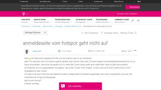 
                            5. Community | anmeldeseite vom hotspot geht nicht auf | Telekom hilft ...