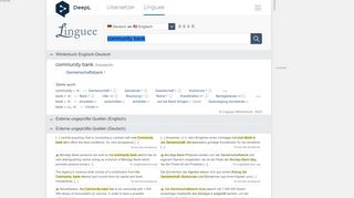 
                            8. Community bank - Deutsch-Übersetzung – Linguee Wörterbuch