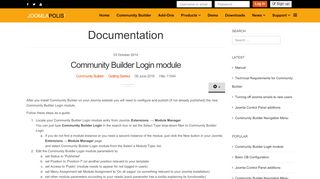 
                            1. Community Builder Login module
