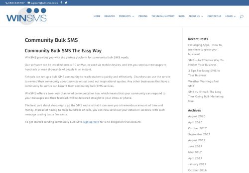 
                            13. Community Bulk SMS - WinSMS