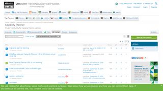 
                            5. Community: Capacity Planner |VMware Communities