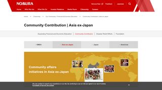 
                            6. Community Contribution | Asia ex-Japan | NOMURA